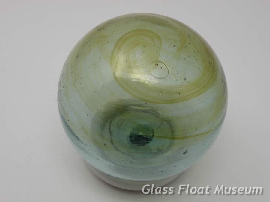 Yellow/Gold Swirls, WP #10, Rivermouth, 3 1/2 Inch